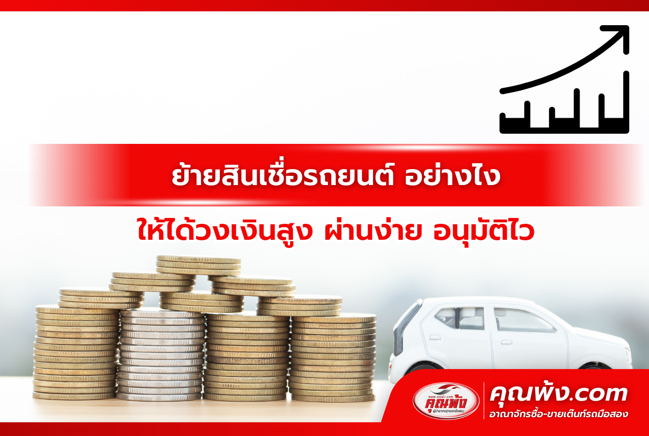 ย้ายสินเชื่อรถยนต์ อย่างไง ให้ได้วงเงินสูง ผ่านง่าย อนุมัติไว